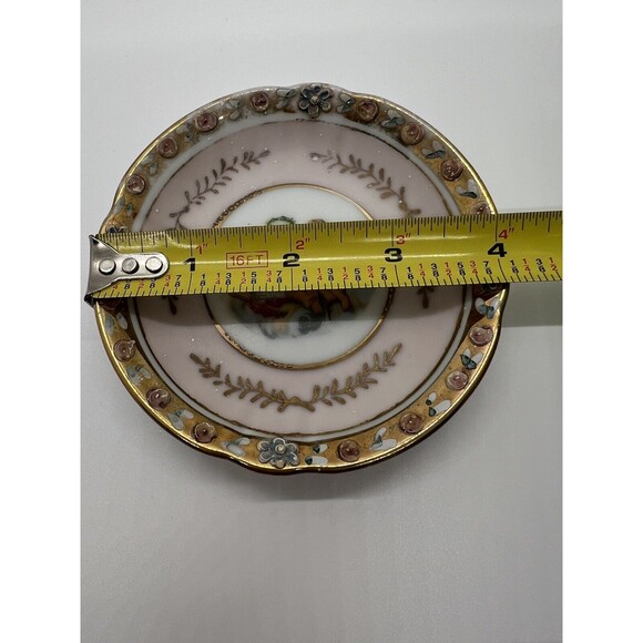 Lenwile-Ardalt Saucer Ring Dish Victorian Floral Saucer For Flat Cup - Picture 11 of 12